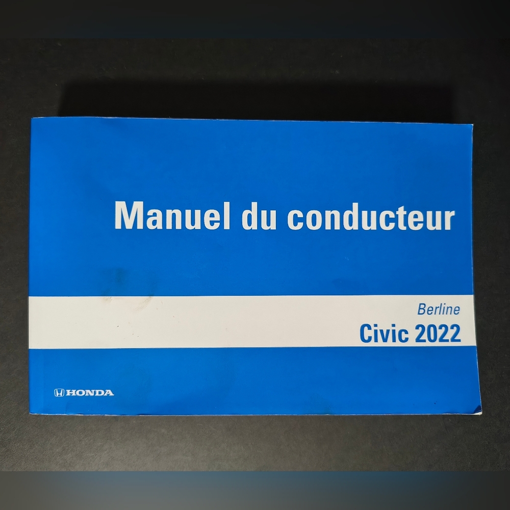 2022 Honda Civic Sedan Owners Manual French Manuel du Conducteur FR